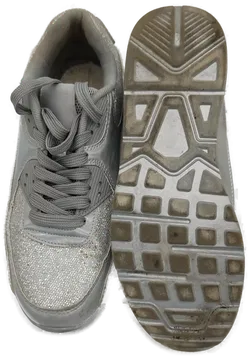 Guess Damen Sneaker silber glänzend - Gr. 39,5 - Bild 3
