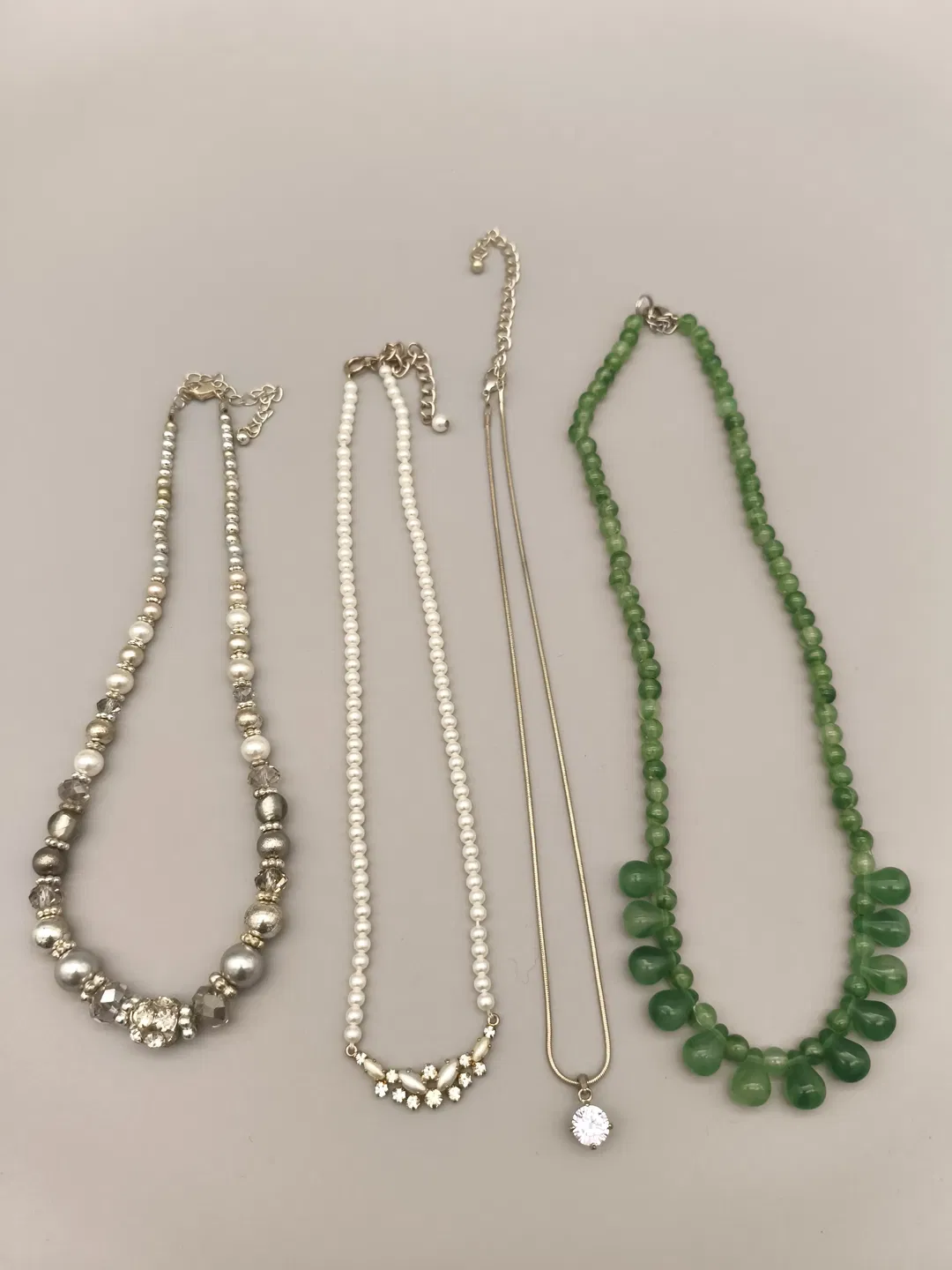 Set von 4 Halsketten, Modeschmuck - Bild 4