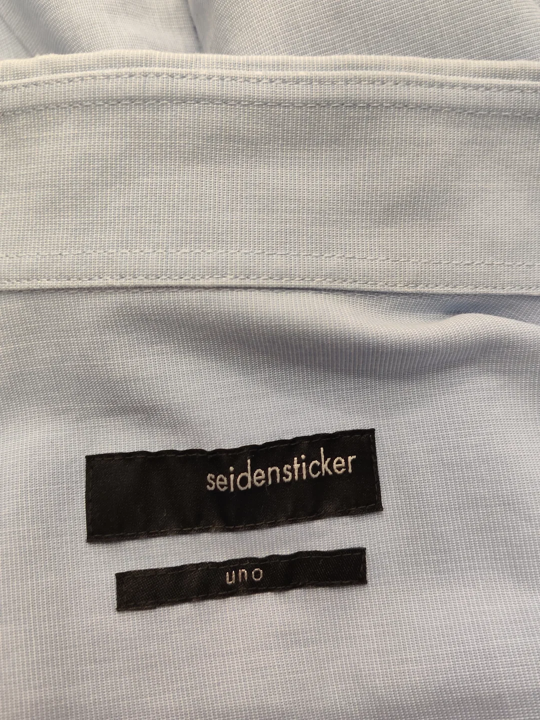 Seidensticker Herrenhemd Größe 50 Unifarben | Casual-Eleganz – Bild 3