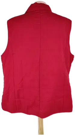 Gilet 'CANDA' ärmellos mit Kragen, weinrot mit Zipp und Taschen, Größe 50 - Bild 3
