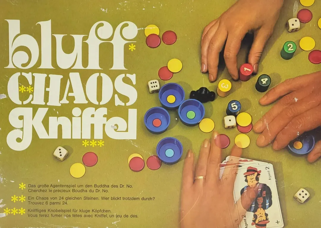 Bluff Chaos Kniffel - Vintage Gesellschaftsspiel - Bild 1