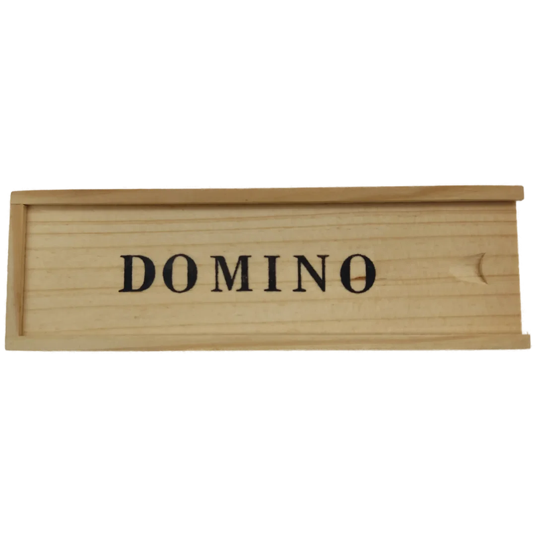Dominospiel mit Holzbox, Drachenmotiv & Anleitung – Bild 2