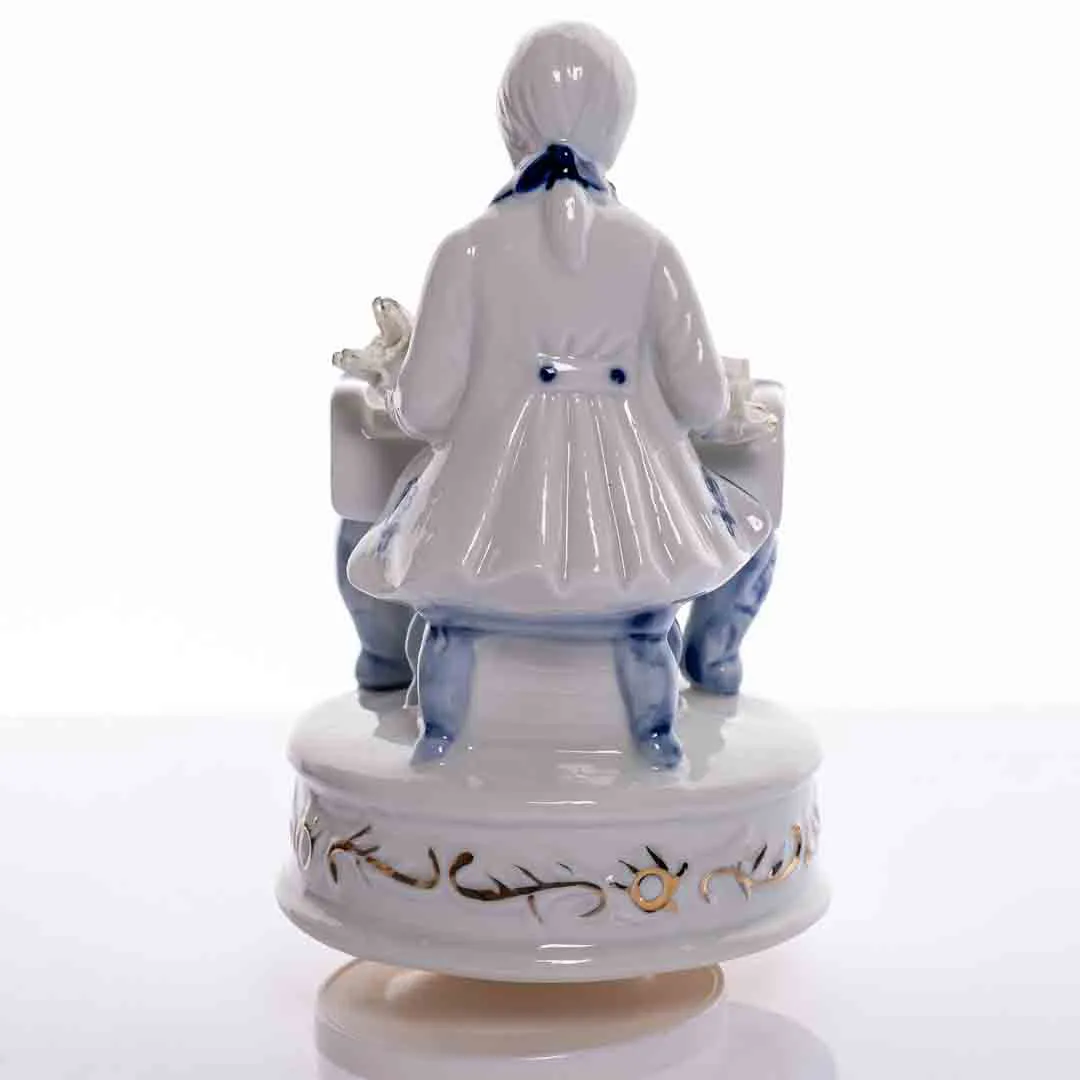 Porzellan/Keramik Spieluhr/Figur Mozart spielt Mozart "Eine kleine Nachtmusik" – Bild 5