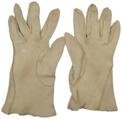 Antiquarische Handschuhe - creme-weiß / ca. 22cm größ - Bild 4