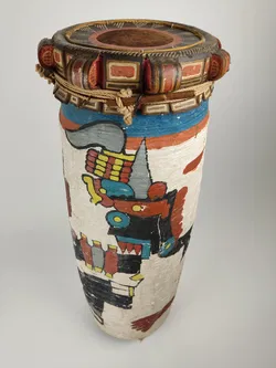 Standtrommel mit Ethno-Motiv - Bild 2