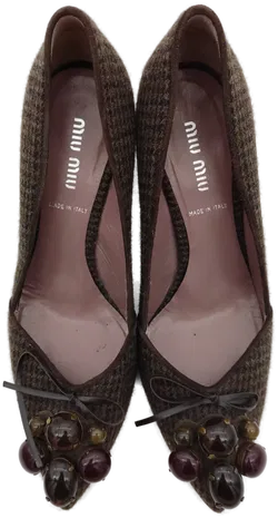 Miu Miu Damen Pumps schwarz/braun Gr. 36,5 - Bild 3