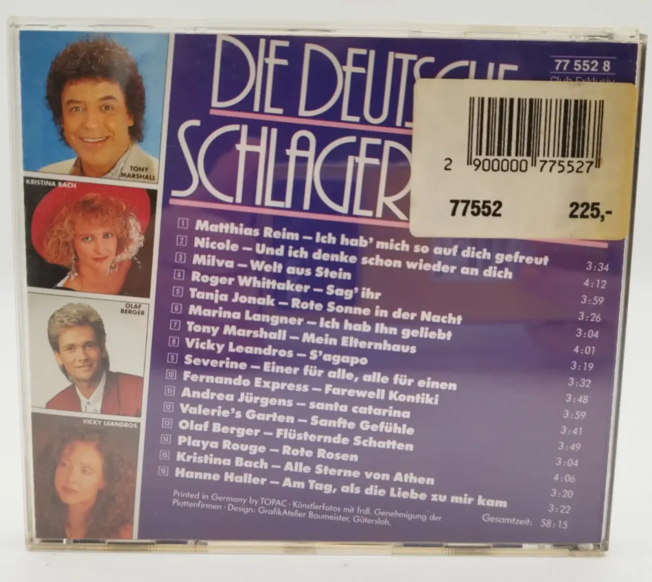 Die deutsche Schlager-Parade - 16 deutsche Top-Hits / CD – Bild 2