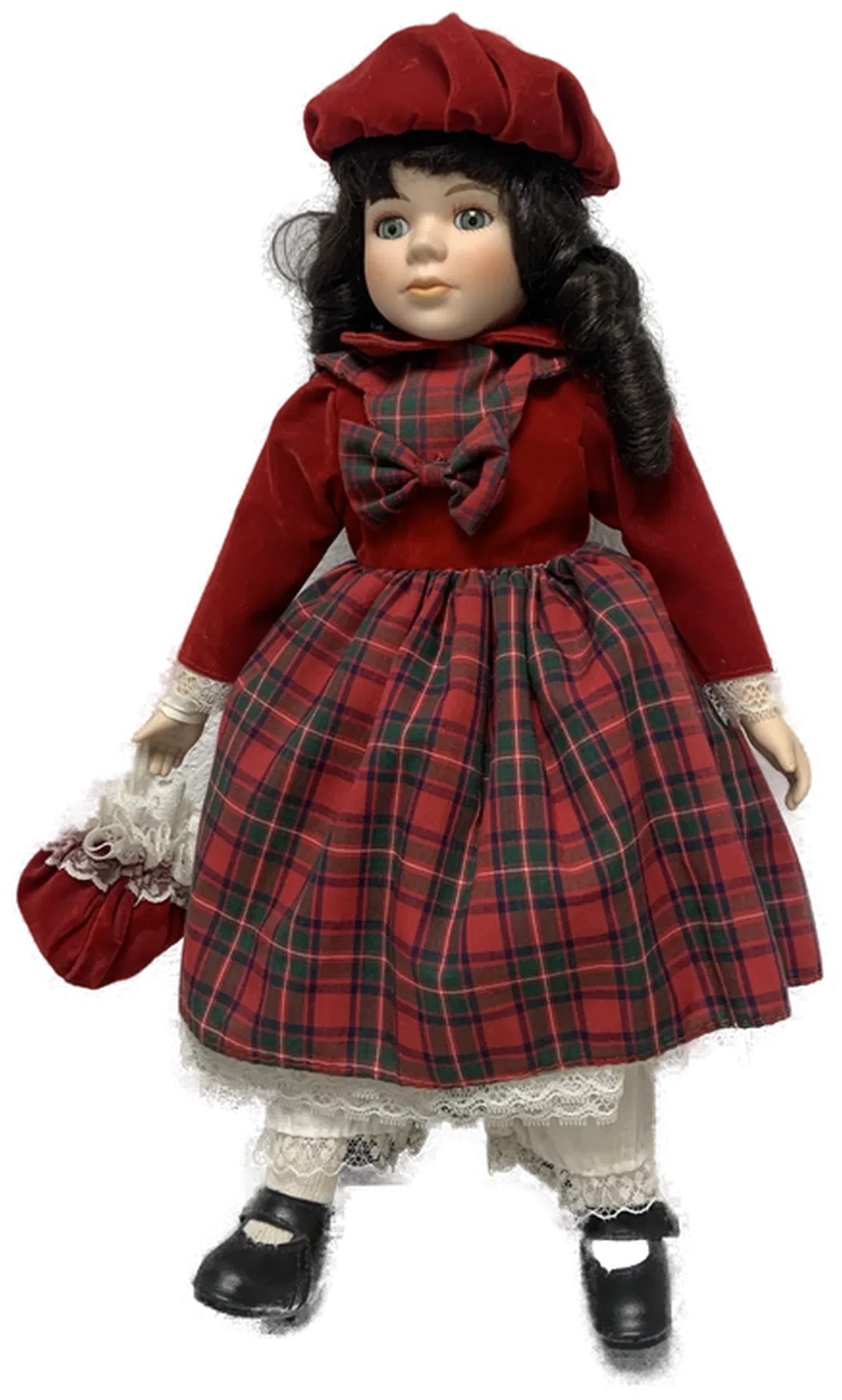 Porzellanpuppe 40 cm - mit Ständer - Bild 1