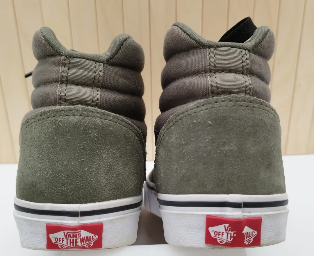 Vans Leder Sneaker Olivgrün 40,5 | Casual-Jeans-Begleiter – Bild 5