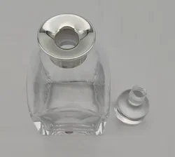 Orrefors Kristallglaskaraffe Whisky Sterlingsilber - Bild 6