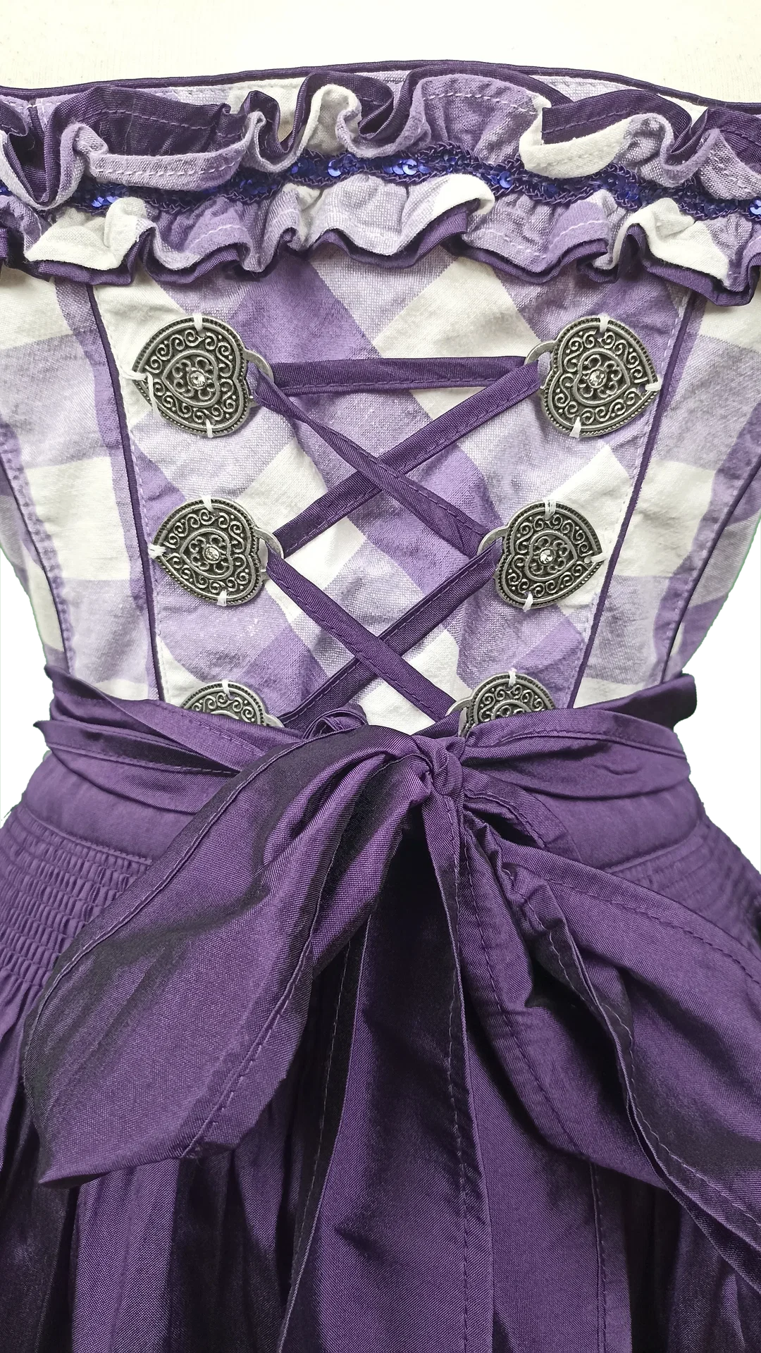 Landhaus by C&A Dirndl weiß/violett Gr. XS – Bild 3