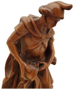 Geschnitzte Holzfigur Hl. Florian | Liebevoll Erhalten - Bild 5