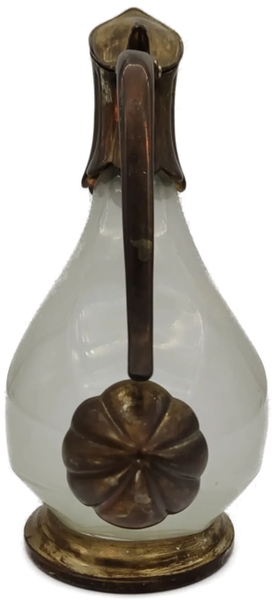 Entenschnabelkaraffe - Glas versilbert (oxidiert) – Bild 2