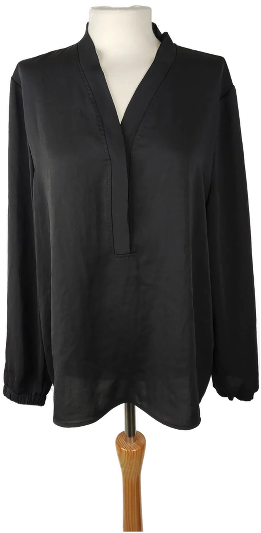 Marc Cain Bluse V-Ausschnitt Unifarben | Wie Neu - Bild 4