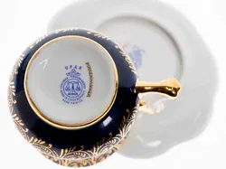 PIRKENHAMMER Handgemalte Tasse mit Unterteller für Kaffee-/Mocca-Liebhaber - Bild 3