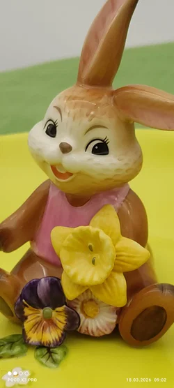 Goebel Porzellan-Osterschale Mit Hase Und Blüten | Frühlingsgrüße - Bild 2