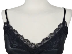 Bershka Damen Top, schwarz - Gr. S  - Bild 4