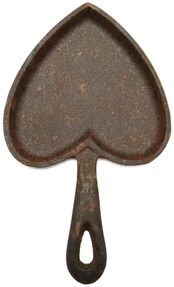 Metall-Pfanne in Herz-Form - 22x13cm - Bild 2