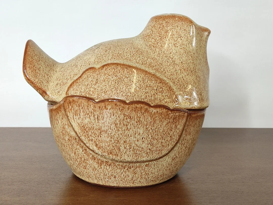 Osterdeko - Schale mit Deckel  – Bild 3