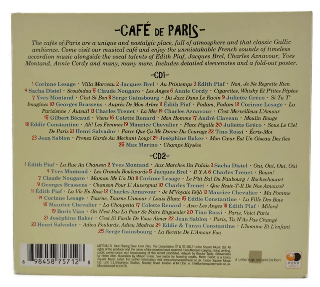 Metro Select "Cafe de Paris" – Bild 2
