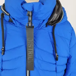 Steppjacke, District, mit Kapuze, blau  - Bild 4