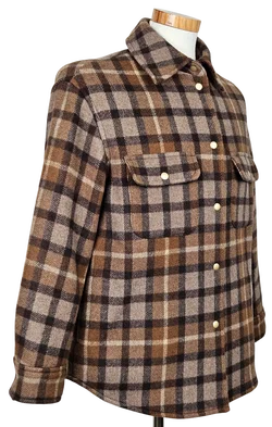 Marco O'Polo Herren Hemdjacke, braun - Gr. S – Vorschau 3