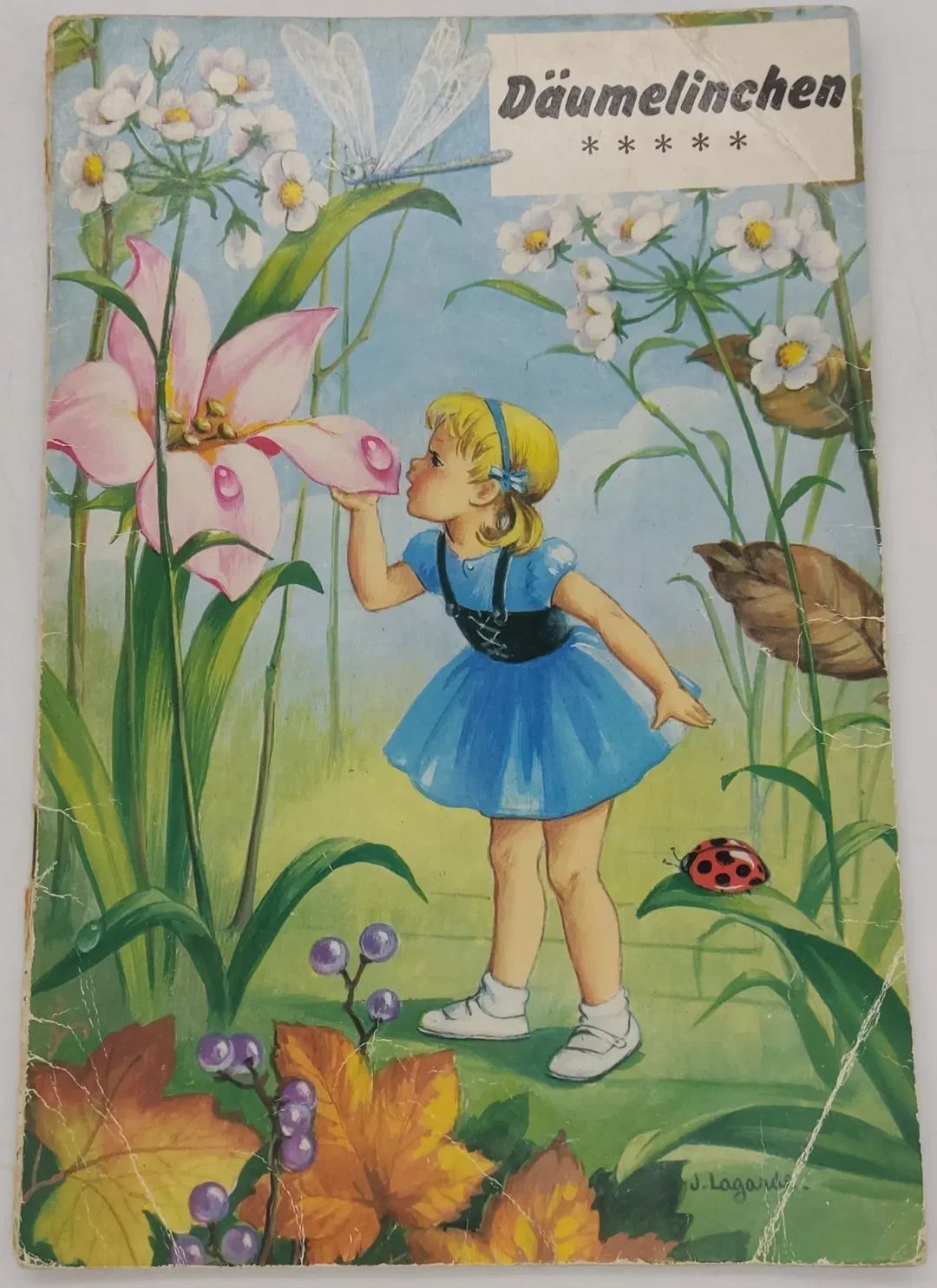 Märchen 4 Stück Vintage-Hefte mit Illustrationen von J. Lagarde aus Belgien 70/80 Jahre – Bild 4