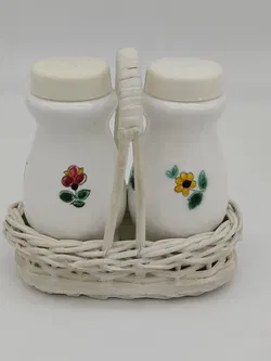 Gmundner Keramik - Salz & Pfeffer-Streuer im Körbchen - Bild 3