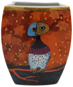 Goebel R. Wachtmeister Vase Romanze Eulenmotiv - Bild 5