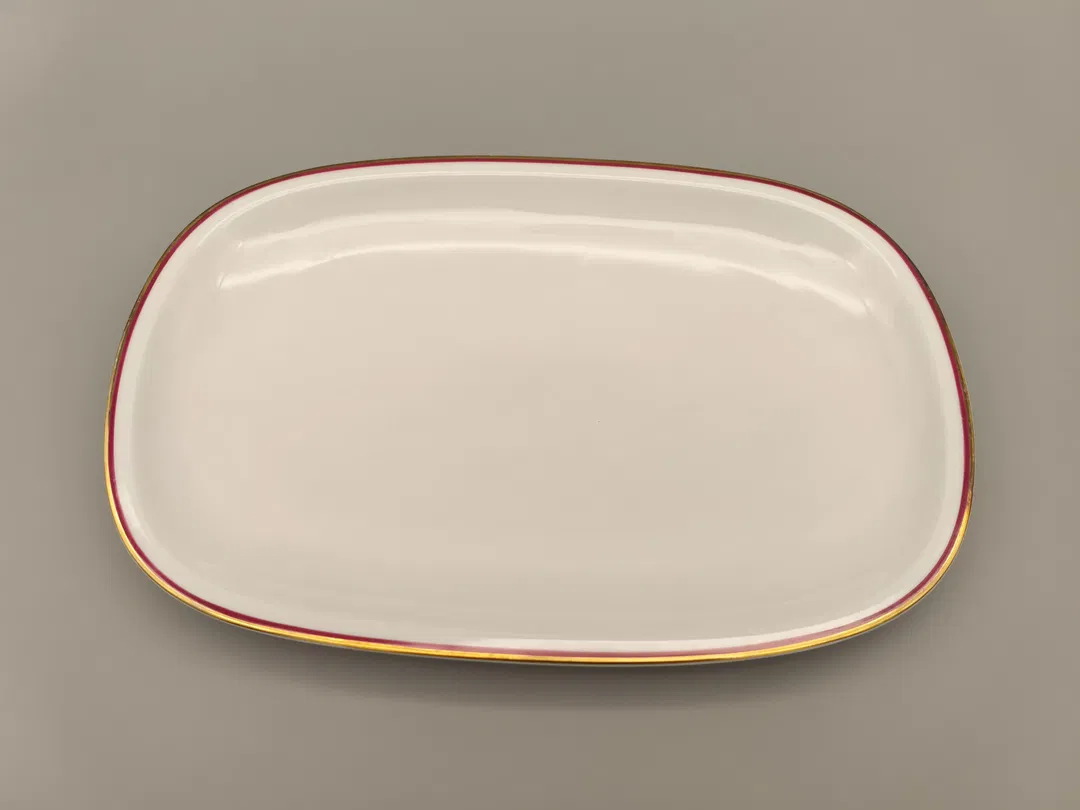 Arzberg Servierplatte Goldrand 35cm lang Weihnachten - Bild 3