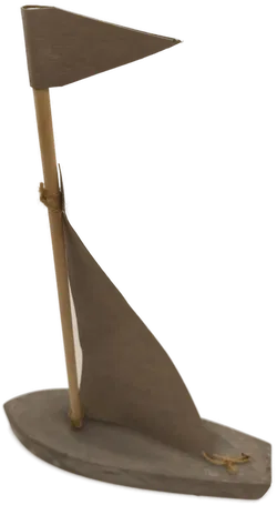 Dekoobjekt Segelschiff, Beton - Bild 1