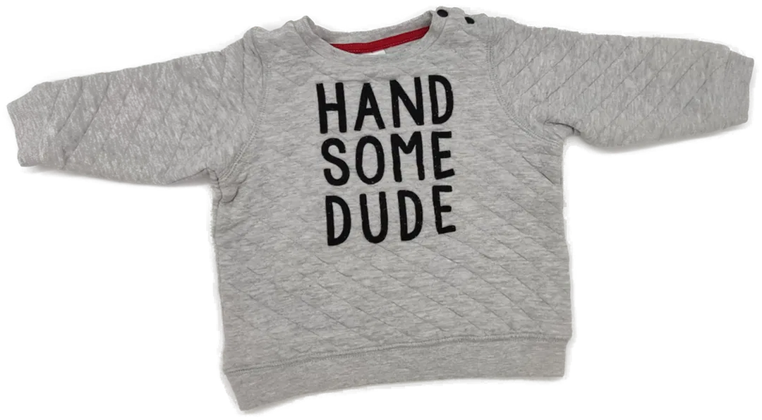 H&M Babyclub Langarm Sweater in Hellgrau - Größe 86 - Bild 1