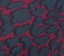 Street One Midi-Abendkleid weinrot/schwarz gemustert Gr. 34 - Bild 3