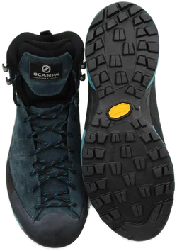 Berg und Gelände Schuh Scarpa Mescalito Mid GTX – Gr. 42, Ottanio/Lake Blue, Vibram, Originalkarton - Bild 2