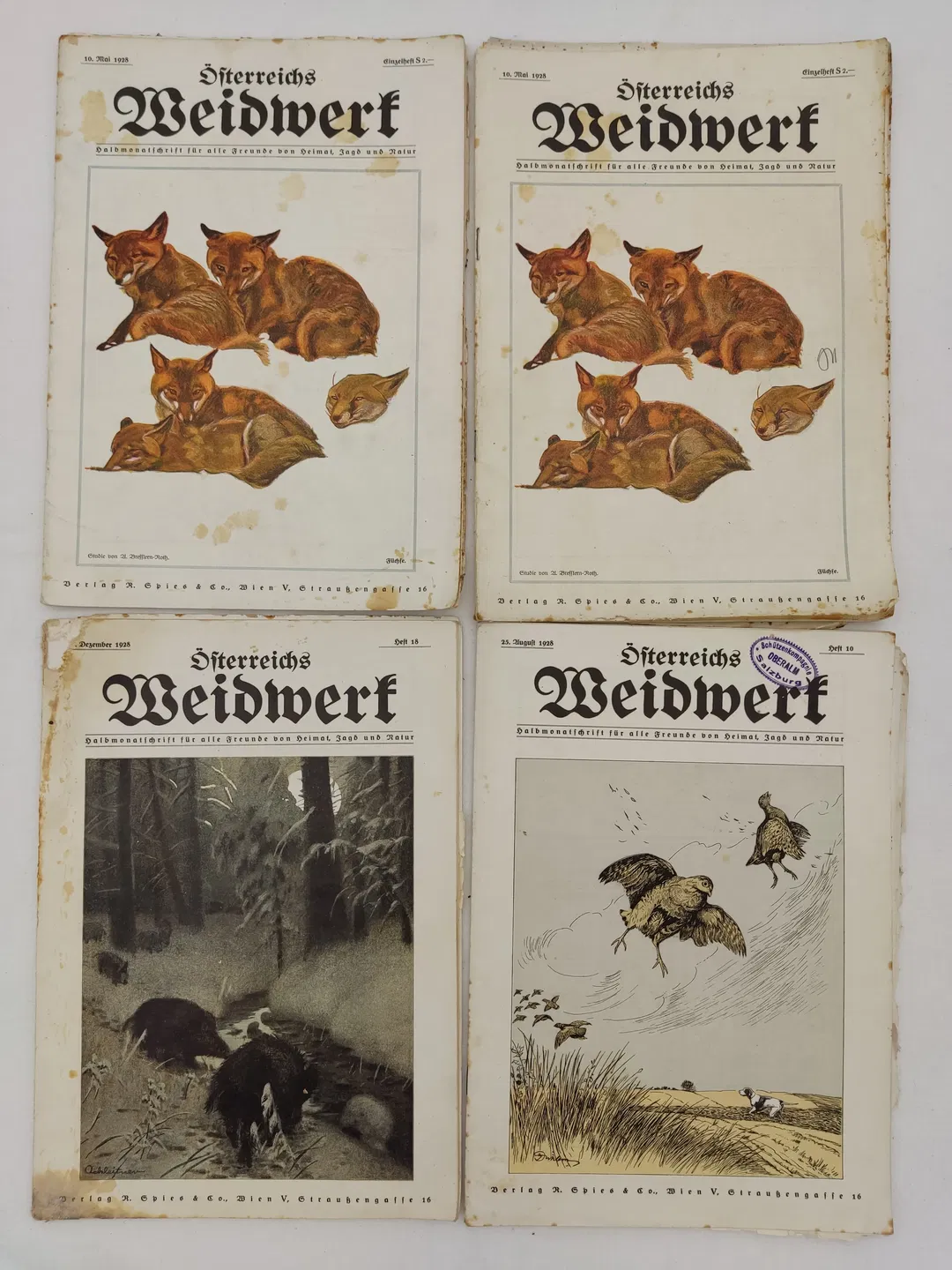Österreichs Weidwerk - 4 Hefte - Jagdmagazin 1928 - Bild 2