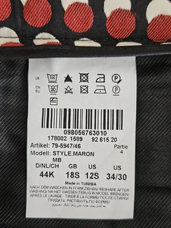 Brax Feel Good Damen Hose, schwarz/rot/weiß - Gr. D 44 – Vorschau 4