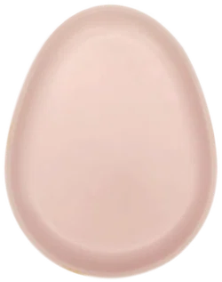 Oster Dessertteller pastellrosa mit Goldrand - Bild 2