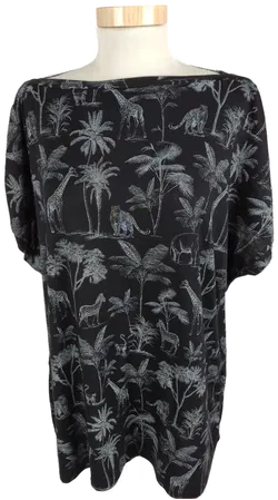 Damen T-Shirt Yessica Schwarz, Größe XL, Bedruckt - Bild 1