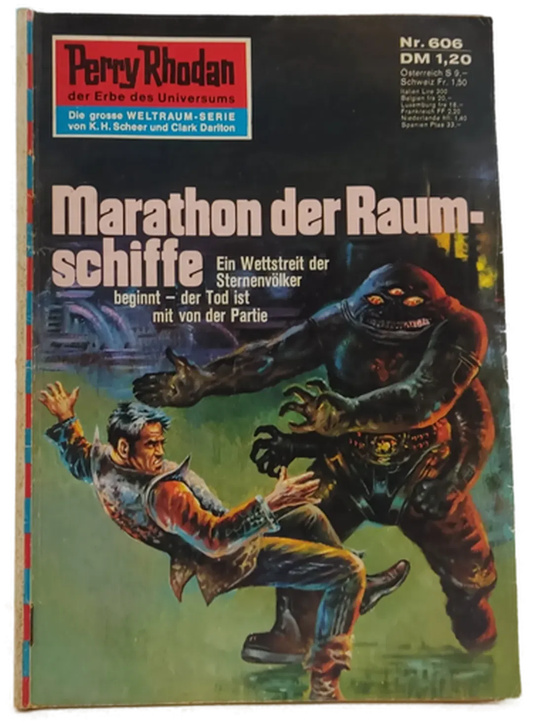  Romanheft Perry Rhodan Marathon der Raum-schiffe Erstauflage Nr.606 - Bild 1