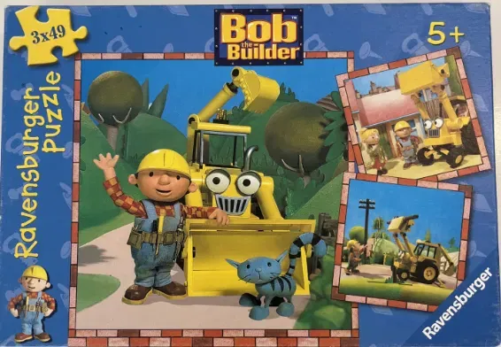 RAVENSBURGER Puzzle Bob der Baumeister 3x49  - Bild 1