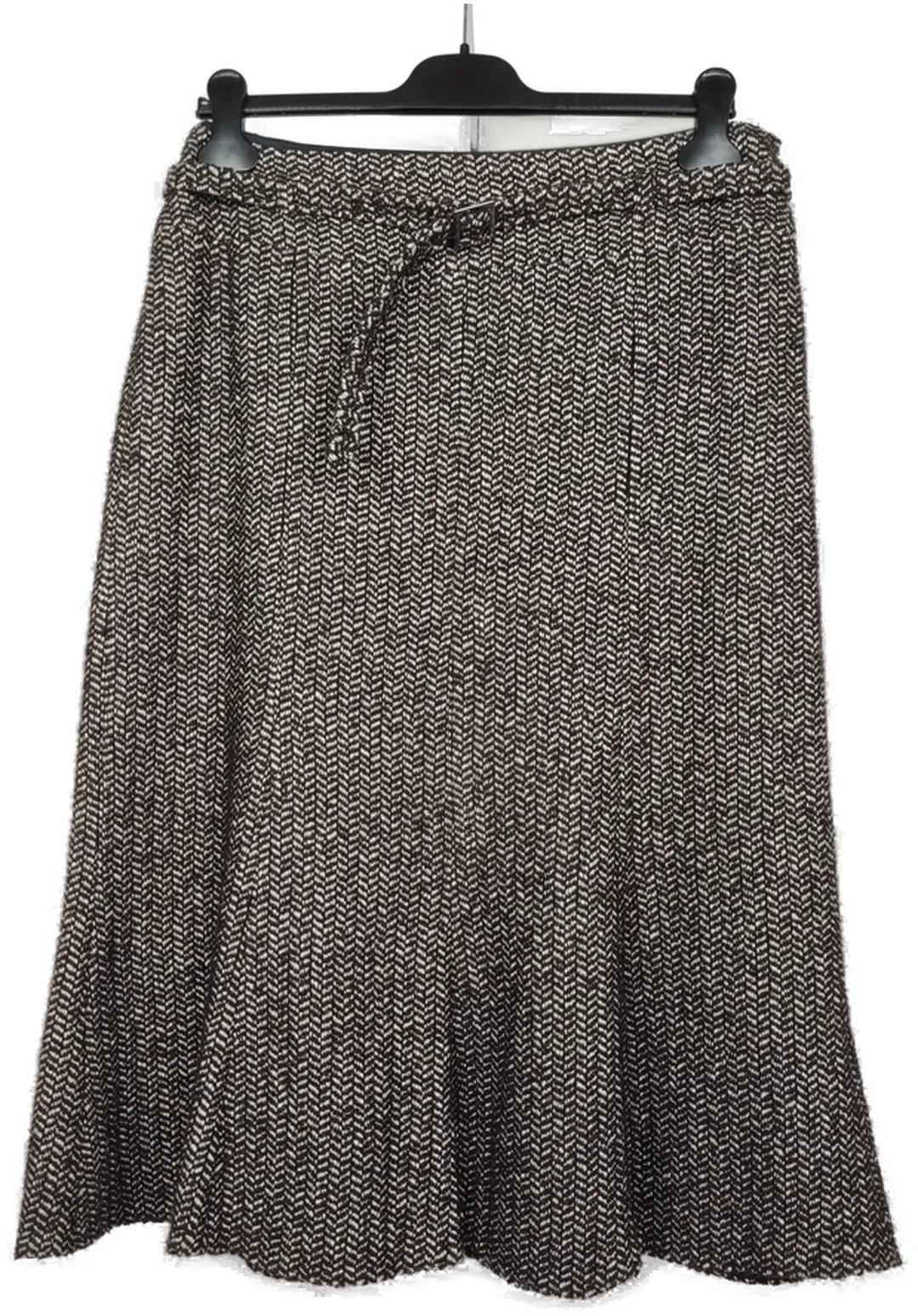 Gerry Weber Damenrock Fischgratmuster braun- weiß- XL/ 42 - Bild 4