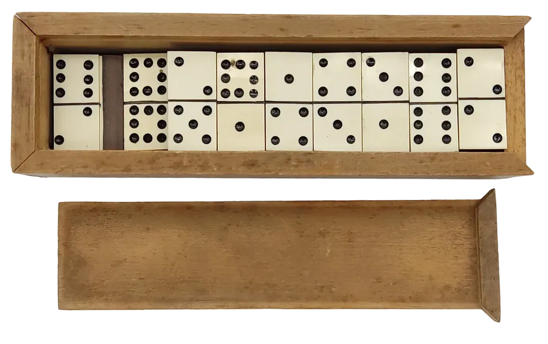Vintage Domino in Holzschatulle - Bild 4