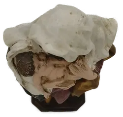 Madonna mit Kind / Marienstatue aus Holz handbemalt Höhe 46cm - Bild 4