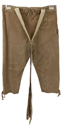 C&A Landhaus Herrenlederhose beige gemustert Gr. 48 – Vorschau 2