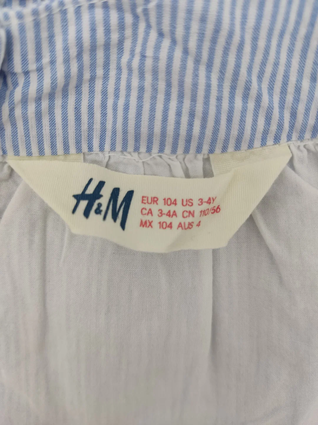 H&M Kinder Kleid blau Gr.104 – Bild 5
