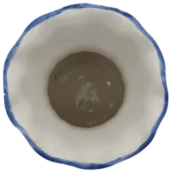 Vintage Gmundner Keramik Vas, Blumendekor 