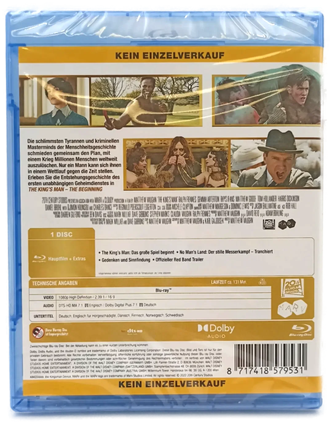 Blu-Ray "The King's Man - The Beginning" (OVP) – Bild 2