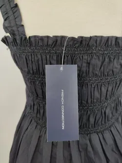 French Connection Damen Baumwollkleid schwarz - L / 40 - Bild 4