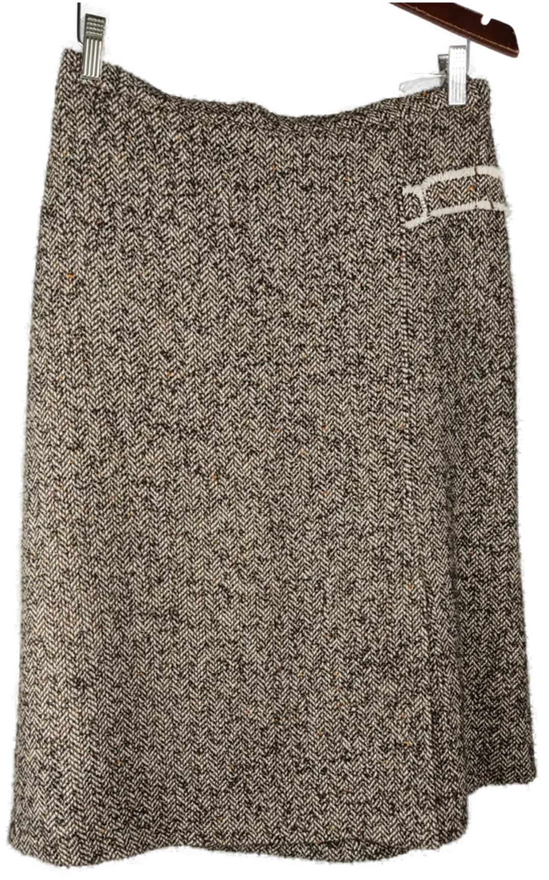  Ch!cc Damenrock midi gemustert braun- 42/XL - Bild 1