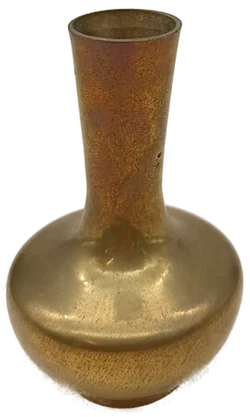 Vintage Messing Knospenvase mit langem Hals – Vorschau 4